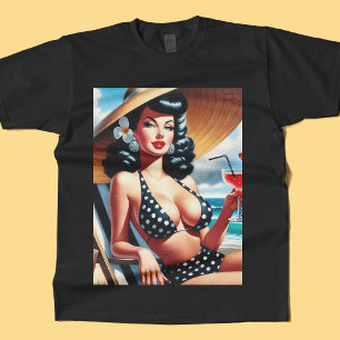 Vintage Sommarstift upp T Shirt