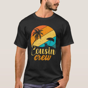 Vintage sommarstrand resa retro-familjens semester t shirt