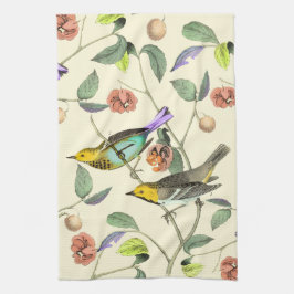 Vintage Songbird Kökshandduk