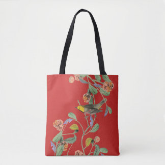 Vintage Songbird Red Tygkasse