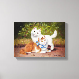Vintage Sophie Sperlich Kittens Canvastryck