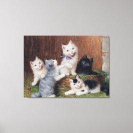 Vintage Sophie Sperlich Kittens Canvastryck