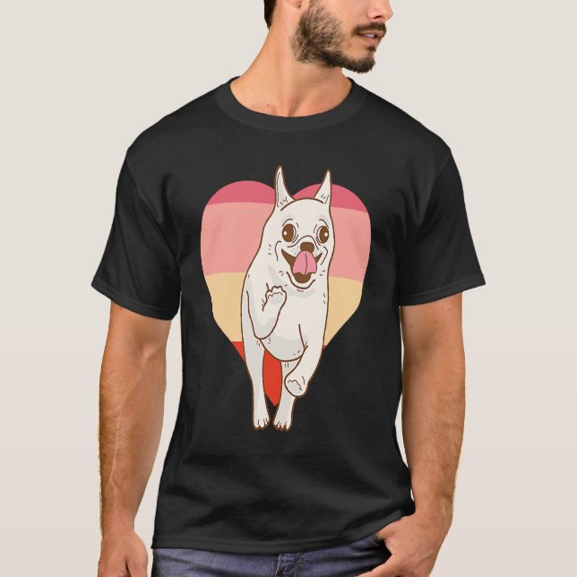Vintage Söt Chihuahua T Shirt (Framsida)
