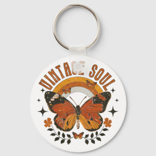 Vintage Soul Butterfly Nyckelring