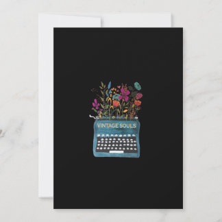 Vintage Soul Typewriter-publicering Tack Kort