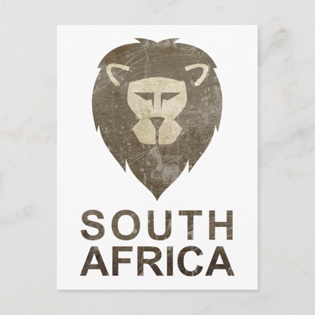 Vintage South Afrika Vykort (Framsida)