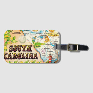 Vintage South Carolina Bagagebricka