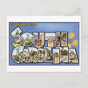 Vintage South Carolina Postcard Vykort