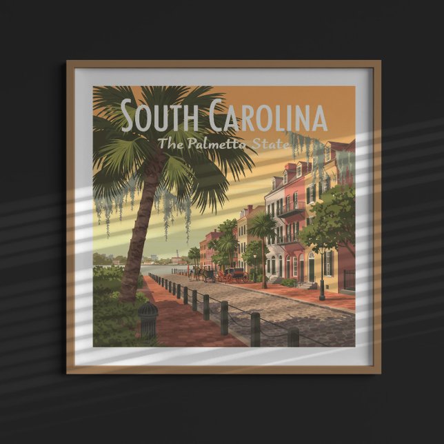 Vintage South Carolina Poster (Skapare uppladdad)