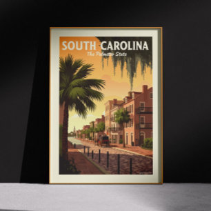 Vintage South Carolina Poster