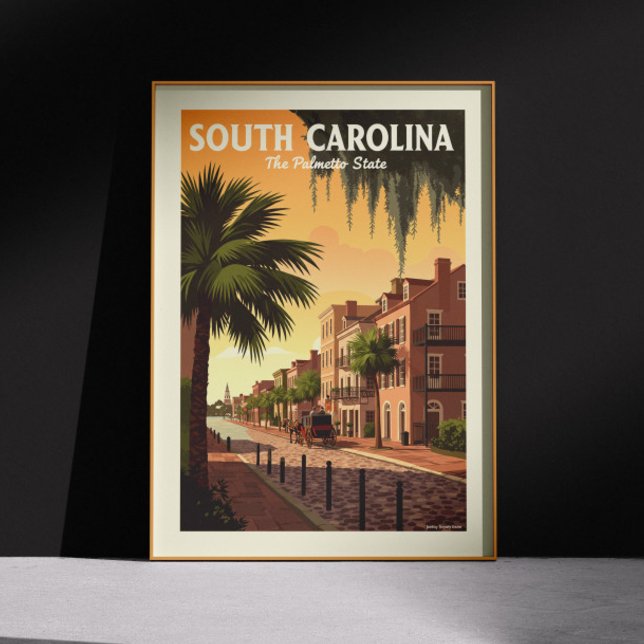 Vintage South Carolina Poster (Skapare uppladdad)