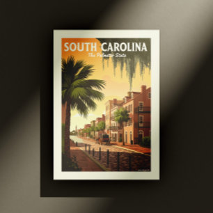 Vintage South Carolina Vykort