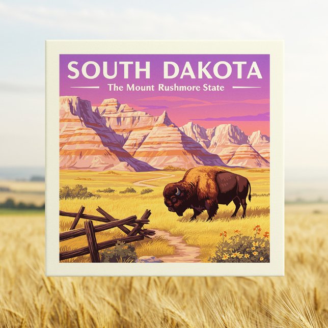 Vintage South Dakota Kakelplatta (Skapare uppladdad)
