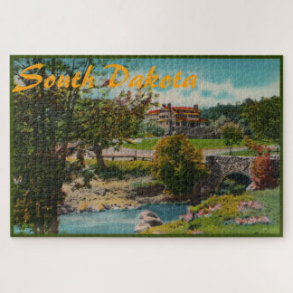 Vintage South Dakota Large Puzzle Pussel
