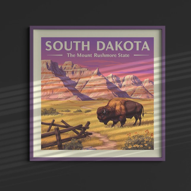 Vintage South Dakota Poster (Skapare uppladdad)
