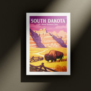 Vintage South Dakota Vykort