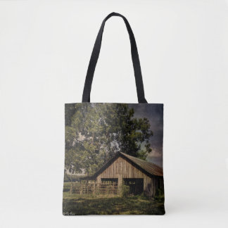 Vintage South Georgia Barn Tote Bag för övertryckn Tygkasse