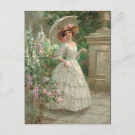 Vintage Southern Bell Girl Vykort