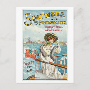 Vintage Southsea, porsmouth-reseannons Vykort