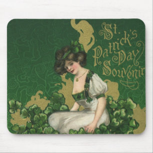 Vintage-souvenir från St. Patrick's Day, irländsk Musmatta