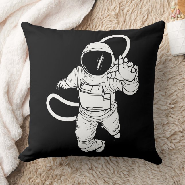 Vintage space astronaut kudde (Filt)