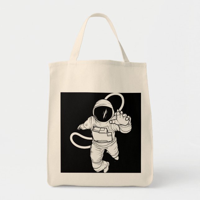 Vintage space astronaut tygkasse (Framsidan)