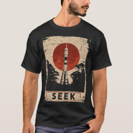 Vintage Space Rocket Launch Retro NASA-design T Shirt