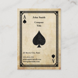 Vintage Spader Ess Visitkort