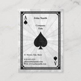 Vintage Spader Ess Visitkort