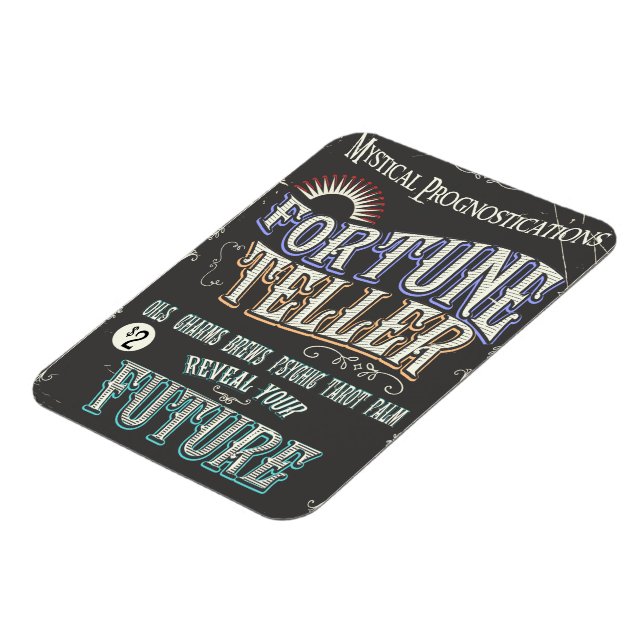 Vintage spådomsposters magnet (Vänstra Sidan)