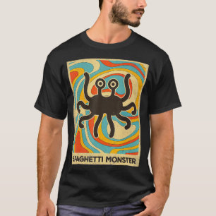 Vintage Spaghetti Monster Atheist Retro Gift T Shirt