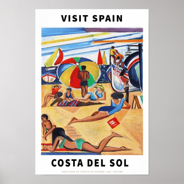 Vintage Spain Travel Poster (Framsidan)