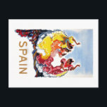 Vintage Spanien Flamenco Dancers Travel Poster Vykort<br><div class="desc">Spaniens reseaffisch i vintagen 1940 som skildrar traditionella flamencodansare och som publicerats av det spanska statliga turistdepartementet i Madrid.</div>