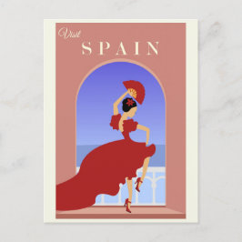 Vintage Spanien Flamenco Travel Vykort