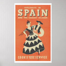 Vintage Spanska reseaffisch Poster
