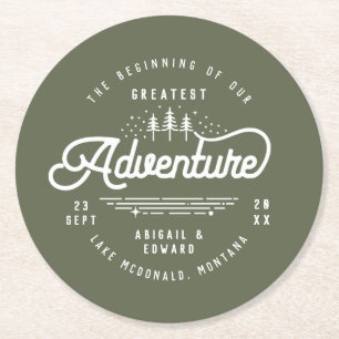 vintage spara datum meddelande underlägg papper rund