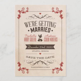 Vintage Spara datum Spara Datumet