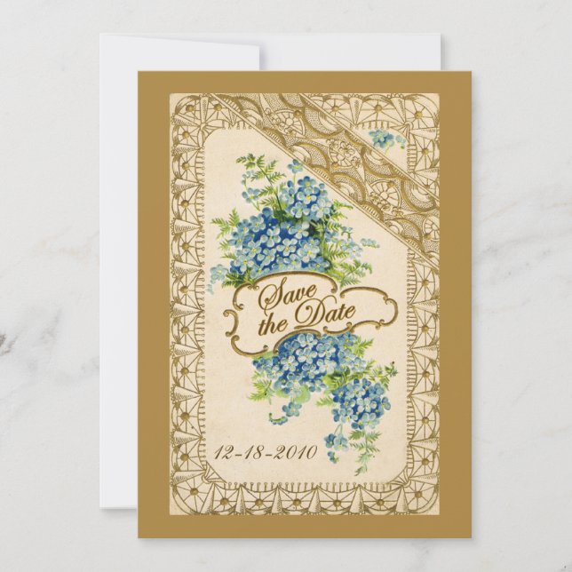 Vintage Spara datumkortet Datumet (Framsida)