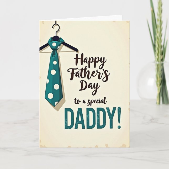 Vintage Special Daddy-kort Kort (Framsida)