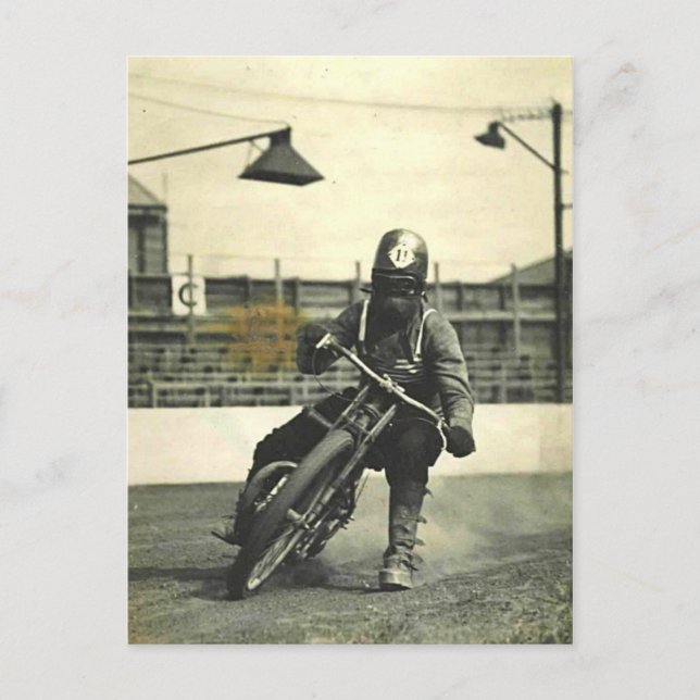 VINTAGE SPEEDWAY. VYKORT (Framsida)