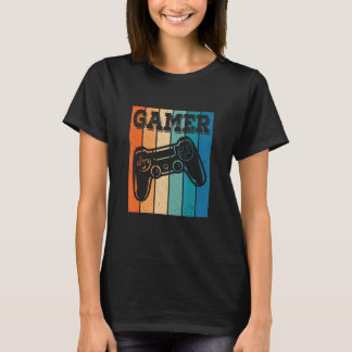 vintage-spelarpojke för och spel-videospel t shirt