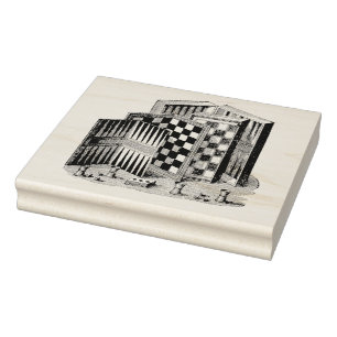 Vintage spelbräden och spel teckning stämpel
