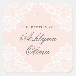 Vintage spets dop etikett