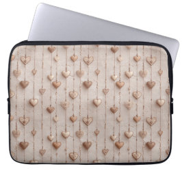 Vintage spets hjärtsnören laptop fodral