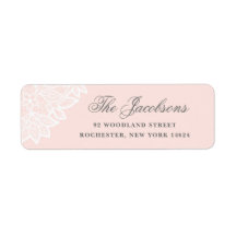 Vintage spets returadress etiketter