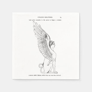 Vintage Sphinx-illustration Pappersservett