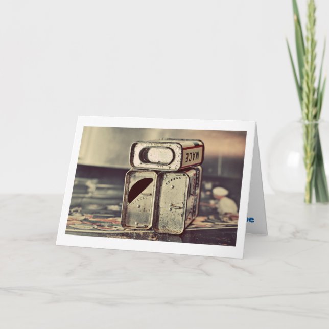 Vintage Spice Tins Helgkort (Framsida)