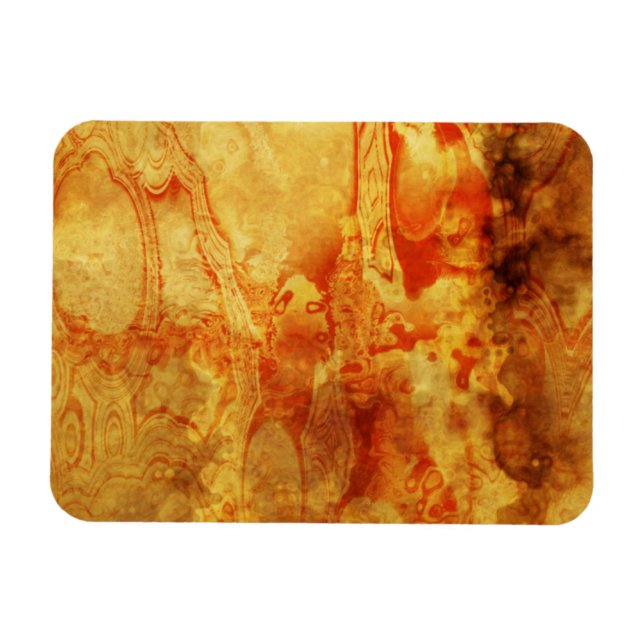 Vintage Spillad röd Magnet (Horisontell)