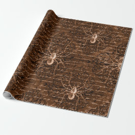 Vintage spindelmönster presentpapper
