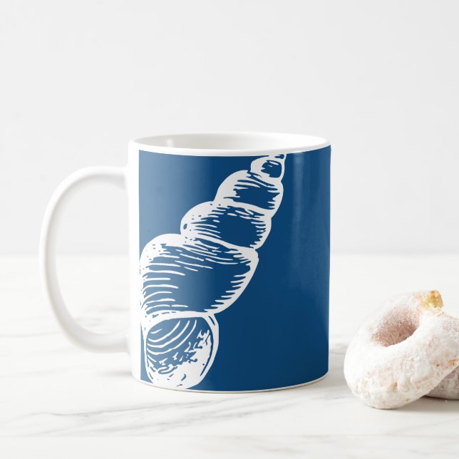 Vintage Spiral Snäcka Mugg (Med munk)